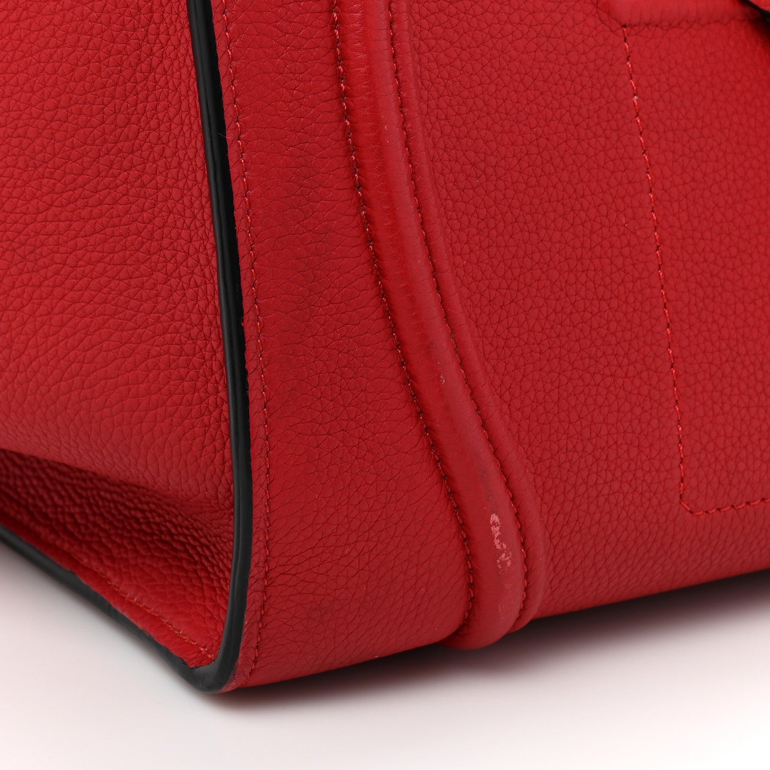 Celine Baby Grained Calfskin Medium Phantom Luggage Carmin 9 of 12