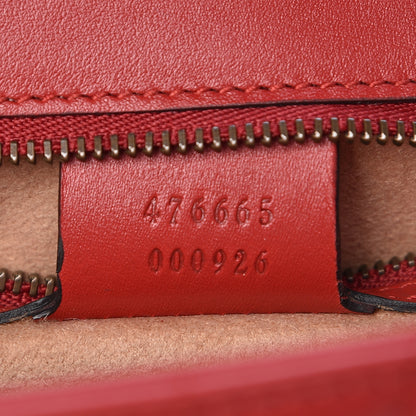 Gucci Calfskin Trapuntata Queen Margaret Clutch Hibiscus Red 7 of 9