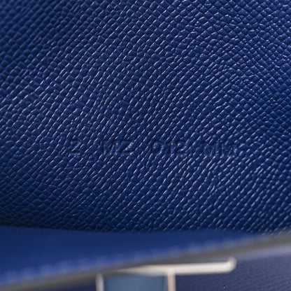 Hermes Epsom Kelly Pocket Compact Wallet Bleu Saphir 7 of 9
