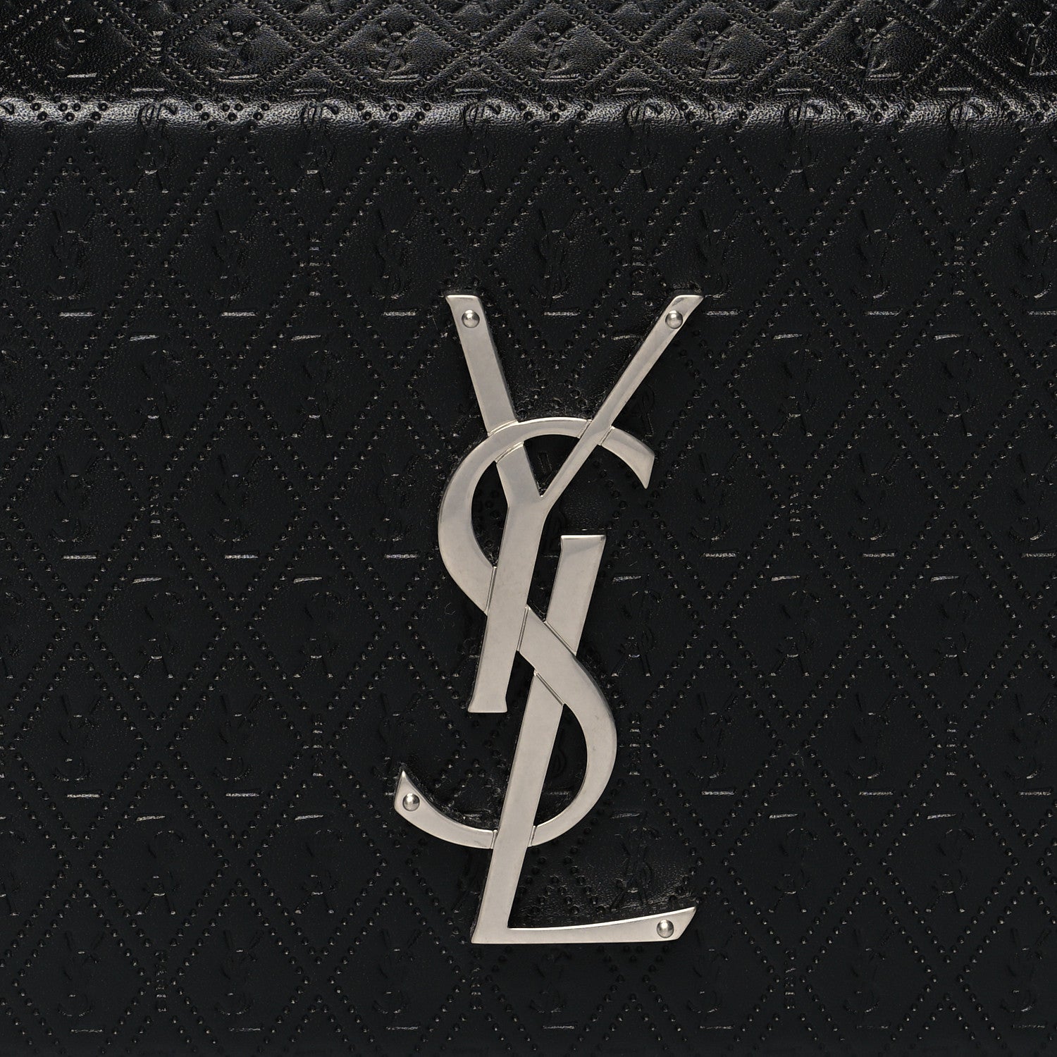 Saint Laurent Calfskin Monogram Take Away Box Black 7 of 11