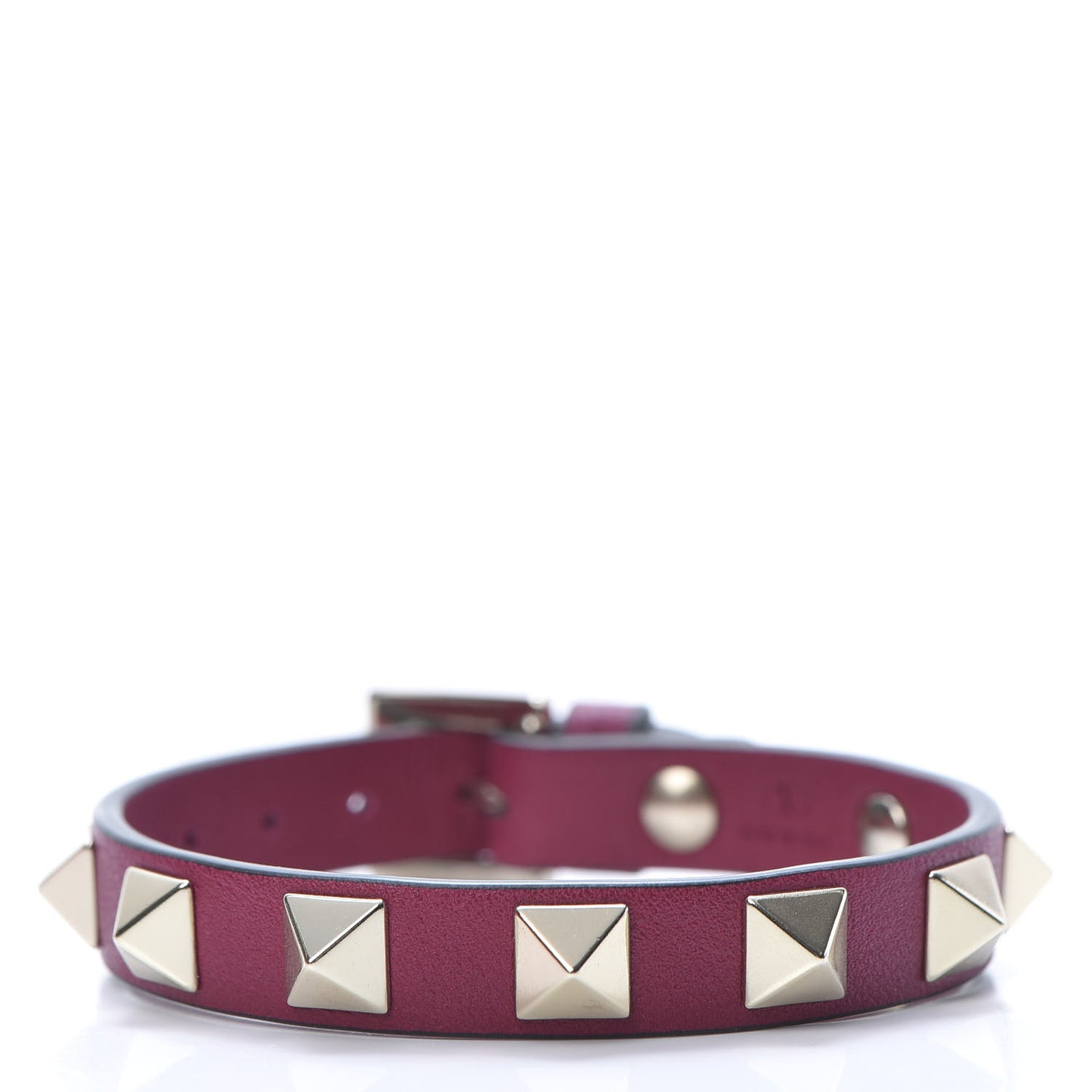 Vitello Rockstud Bracelet Raspberry