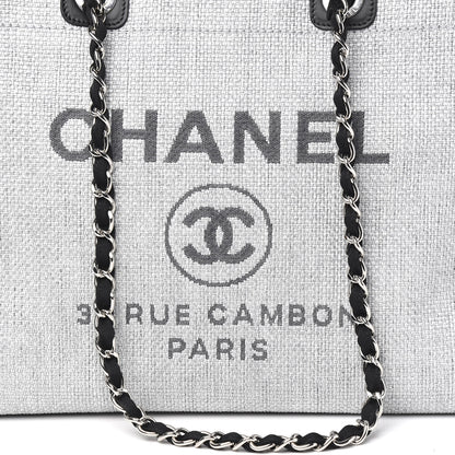 Chanel Canvas Medium Deauville Tote Grey 9 of 9