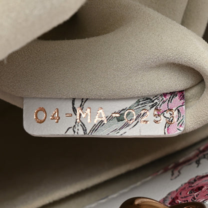 Christian Dior Calfskin Printed Small Florigelio My ABCDior Lady Dior White Multicolor 7 of 9