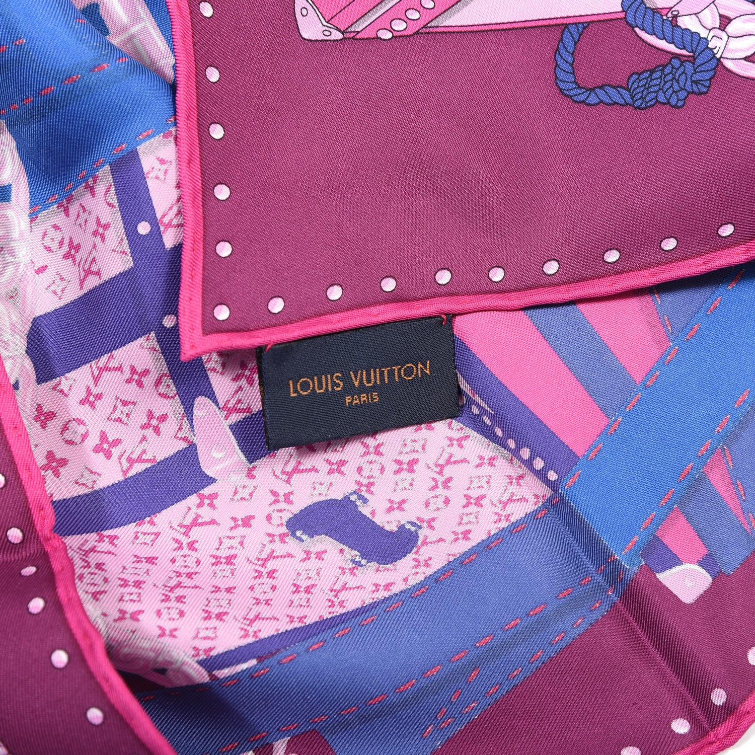 Louis Vuitton Silk That Is A Wrap Square Scarf Prune 4 of 4