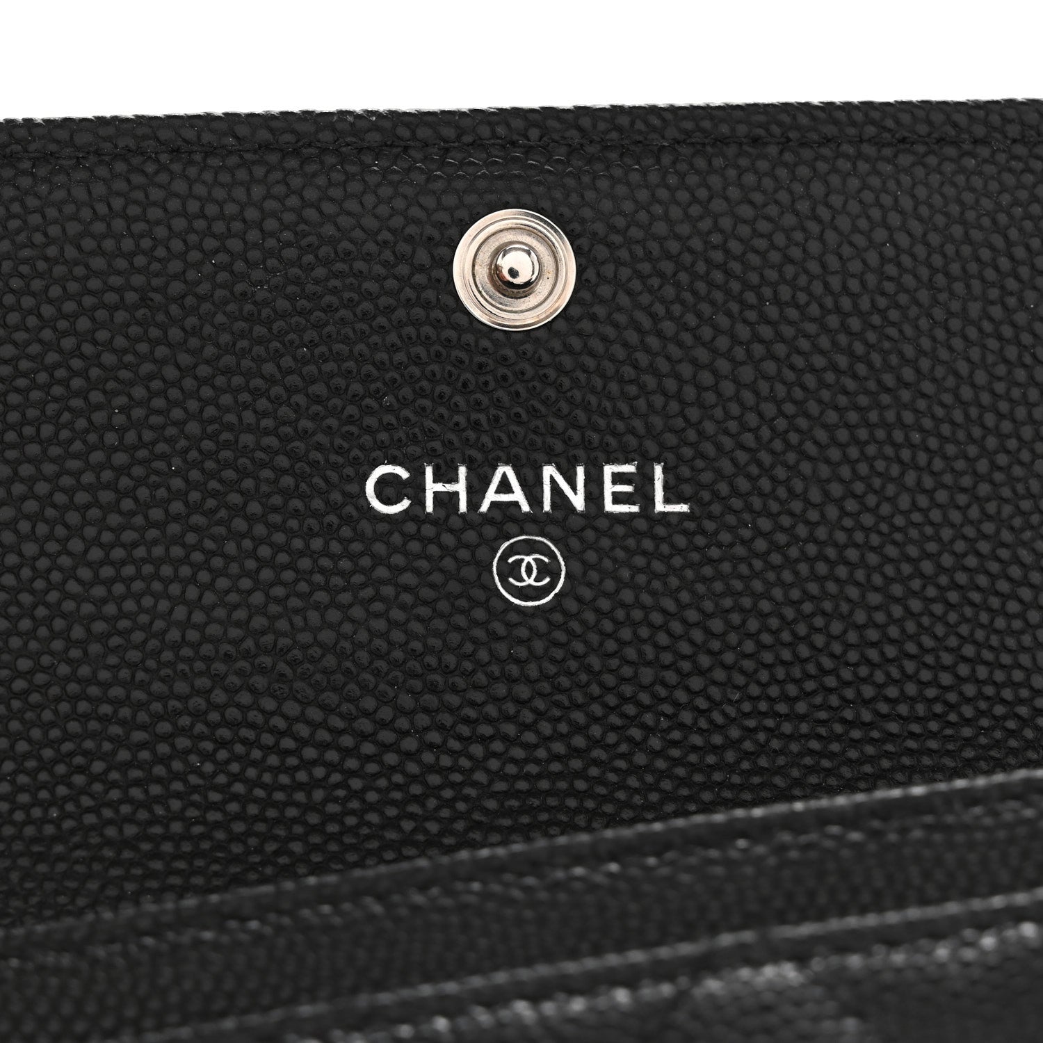 Chanel Caviar Quilted Boy Flap Card Holder Black 6 of 9