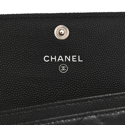 Chanel Caviar Quilted Boy Flap Card Holder Black 6 of 9