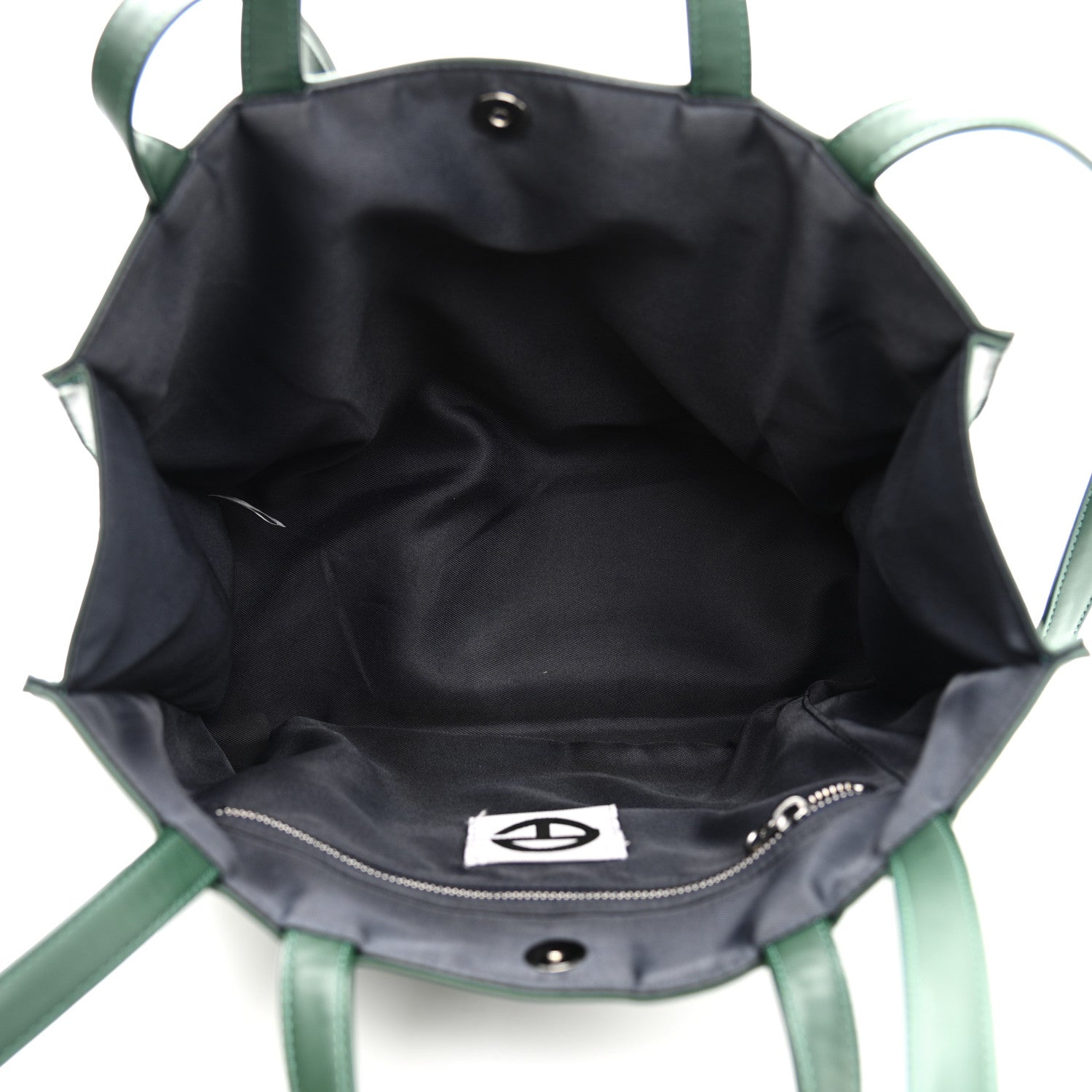 Telfar Vegan Leather Large Shopping Bag Dark Olive 5 of 13