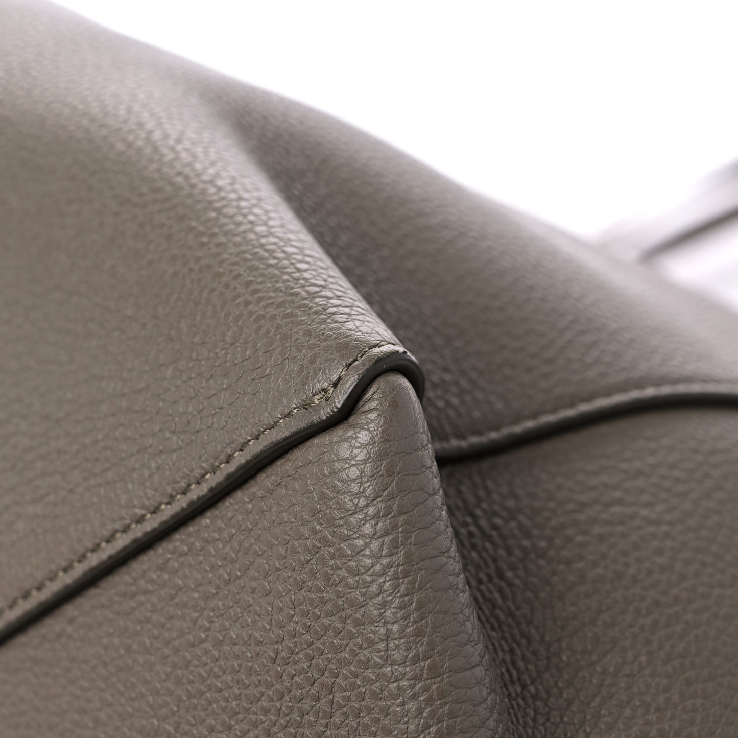 Soft Grained Calfskin Small Belt Cabas Phantom Taupe