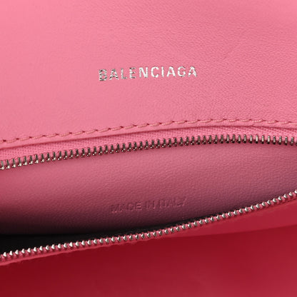 Balenciaga Calfskin Crocodile Embossed Degrade Small Hourglass Top Handle Bag Sweet Pink 6 of 12