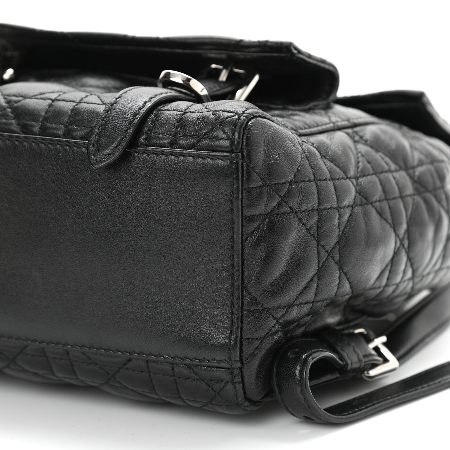 Lambskin Cannage Small Stardust Backpack Black