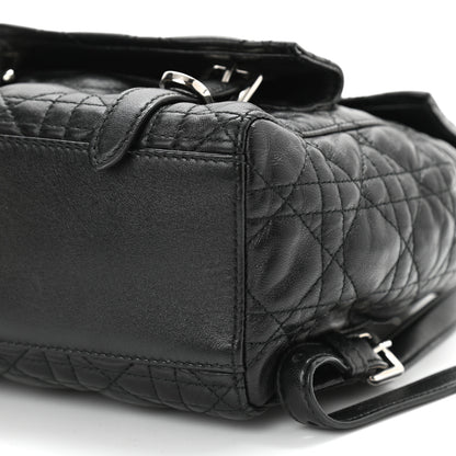 Christian Dior Lambskin Cannage Small Stardust Backpack Black 9 of 9
