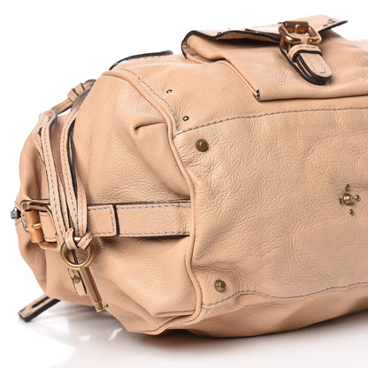 Chloe Calfskin Paddington Front Pocket Tote Tan 12 of 13