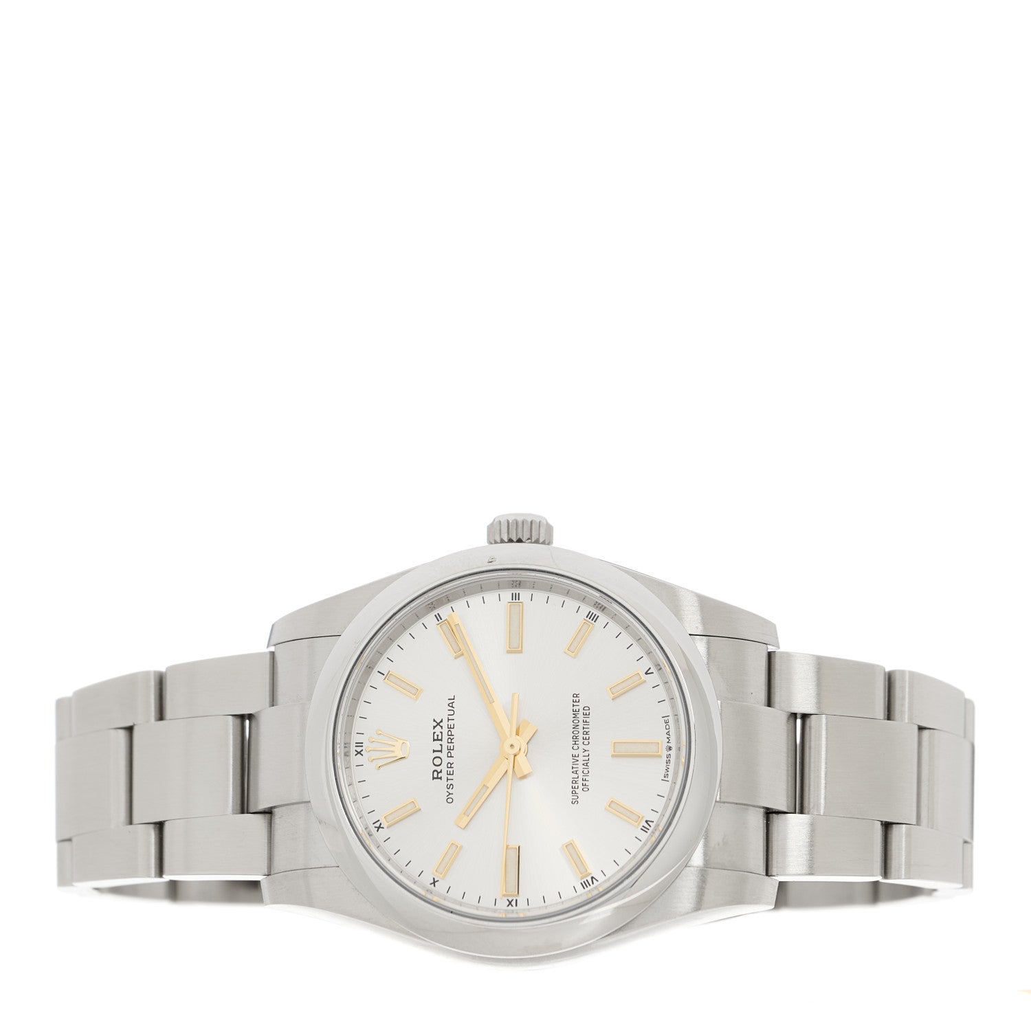Rolex Stainless Steel 34mm Oyster Perpetual Watch Silver 124200 2 of 5