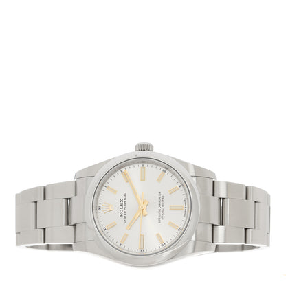 Rolex Stainless Steel 34mm Oyster Perpetual Watch Silver 124200 2 of 5