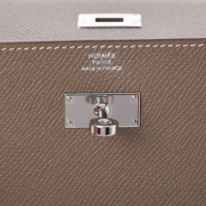 Hermes Epsom Kelly Longue Wallet Etoupe 7 of 8