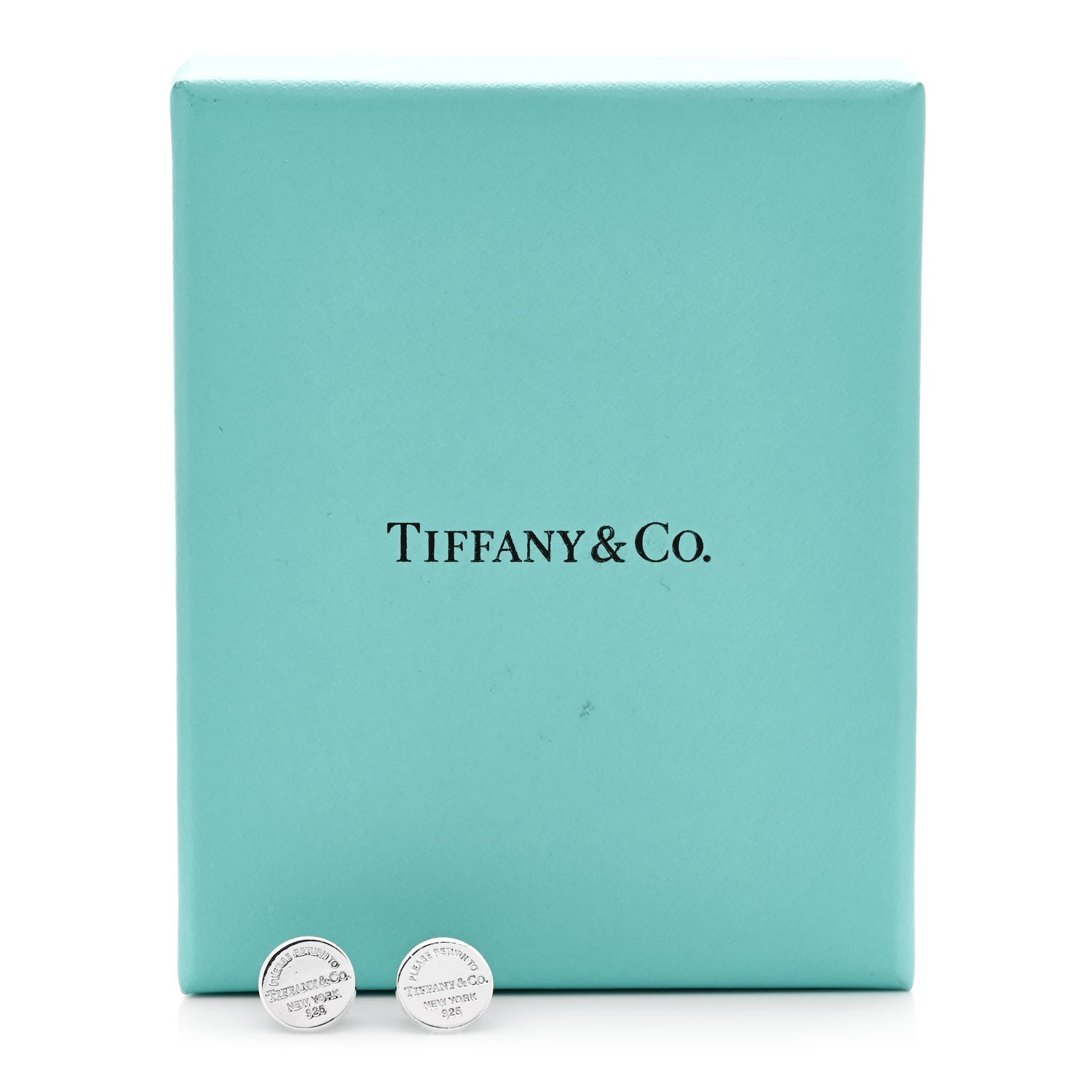 Tiffany Sterling Silver Return To Tiffany Circle Stud Earrings 5 of 5