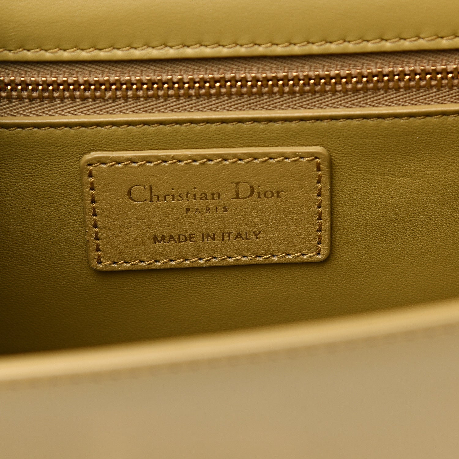 Christian Dior Calfskin 30 Montaigne Flap Bag Mustard 6 of 10