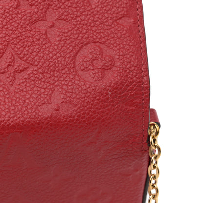 Louis Vuitton Empreinte Pochette Felicie Chain Wallet Scarlet 14 of 15