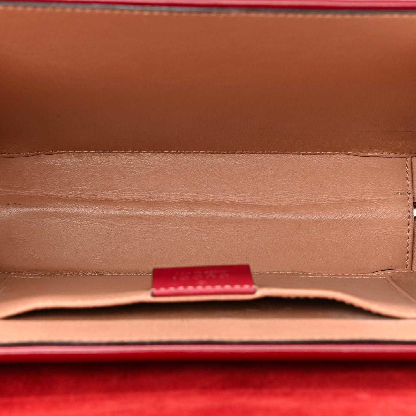 Mousse Top Patent Mini Sylvie 1969 Top Handle Bag New Cherry Red