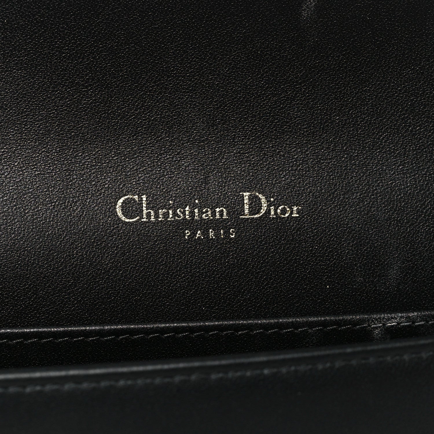 Christian Dior Lambskin Cannage Lady Dior Pouch Black 7 of 13
