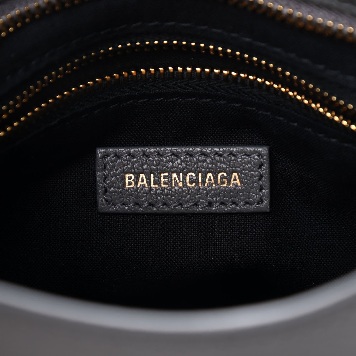 Balenciaga Chevre Gold Metallic Edge Hardware Mini City Gris Acier 6 of 9