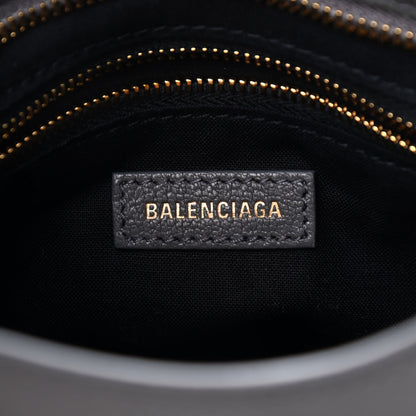 Balenciaga Chevre Gold Metallic Edge Hardware Mini City Gris Acier 6 of 9