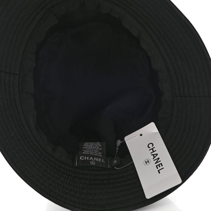 Chanel Canvas CC Bucket Hat M Black 7 of 9