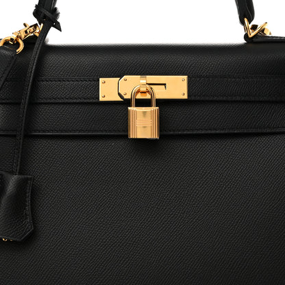 Hermes Epsom Kelly Sellier 28 Black 8 of 12