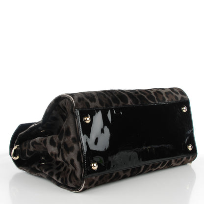 Jimmy Choo Calf Hair Leopard Print Medium Rosalie Satchel 9 of 14