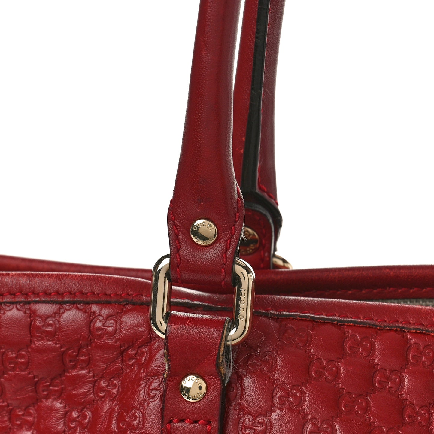 Microguccissima Medium Joy Tote Red