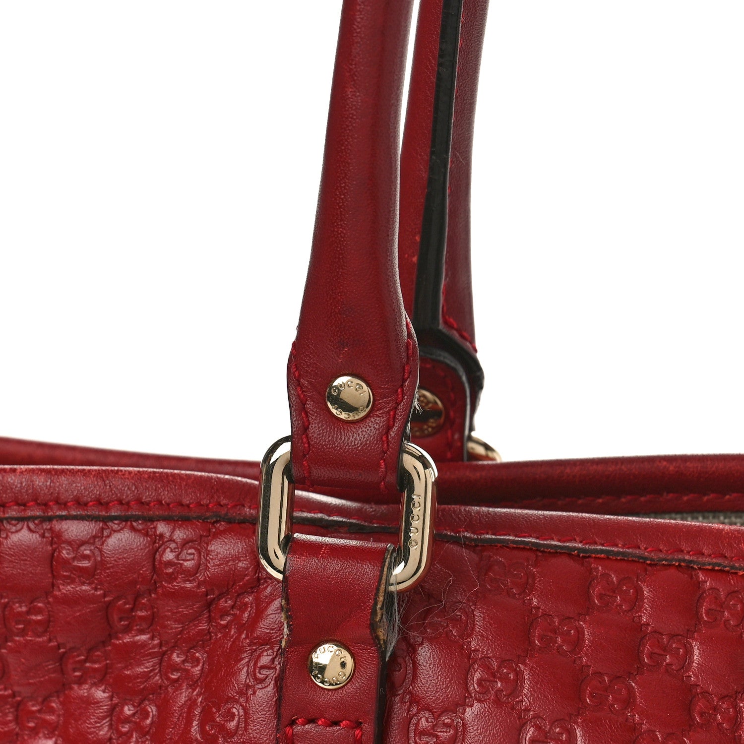 Gucci Microguccissima Medium Joy Tote Red 10 of 13