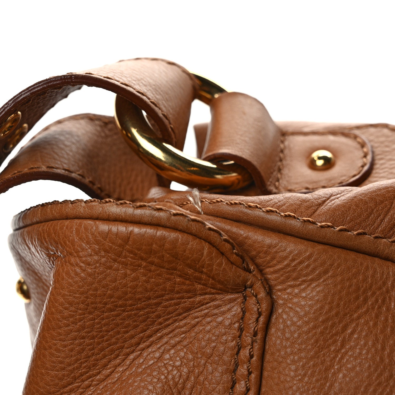 Marc Jacobs Calfskin Shoulder Bag Brown 1447249 – FASHIONPHILE