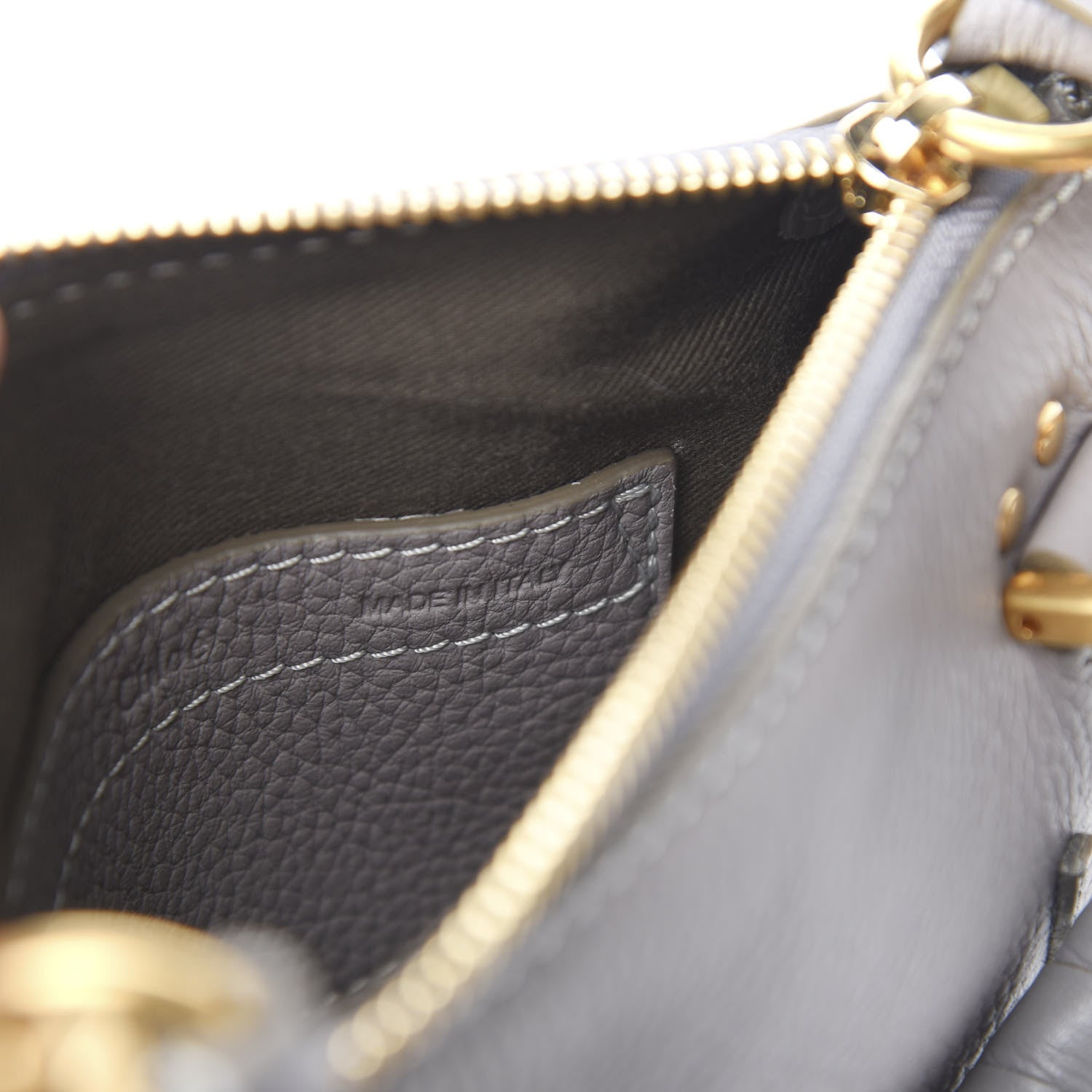 Chloe Calfskin Mini Marcie Satchel Cashmere Grey 6 of 10