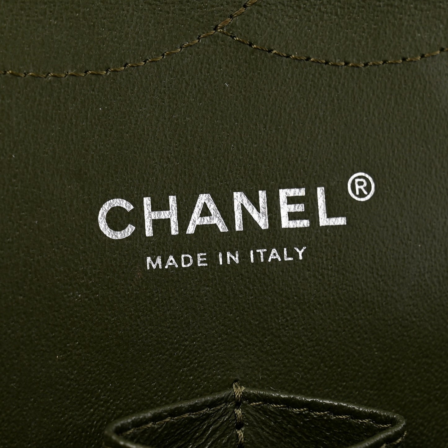 Caviar Quilted Jumbo Double Flap Green