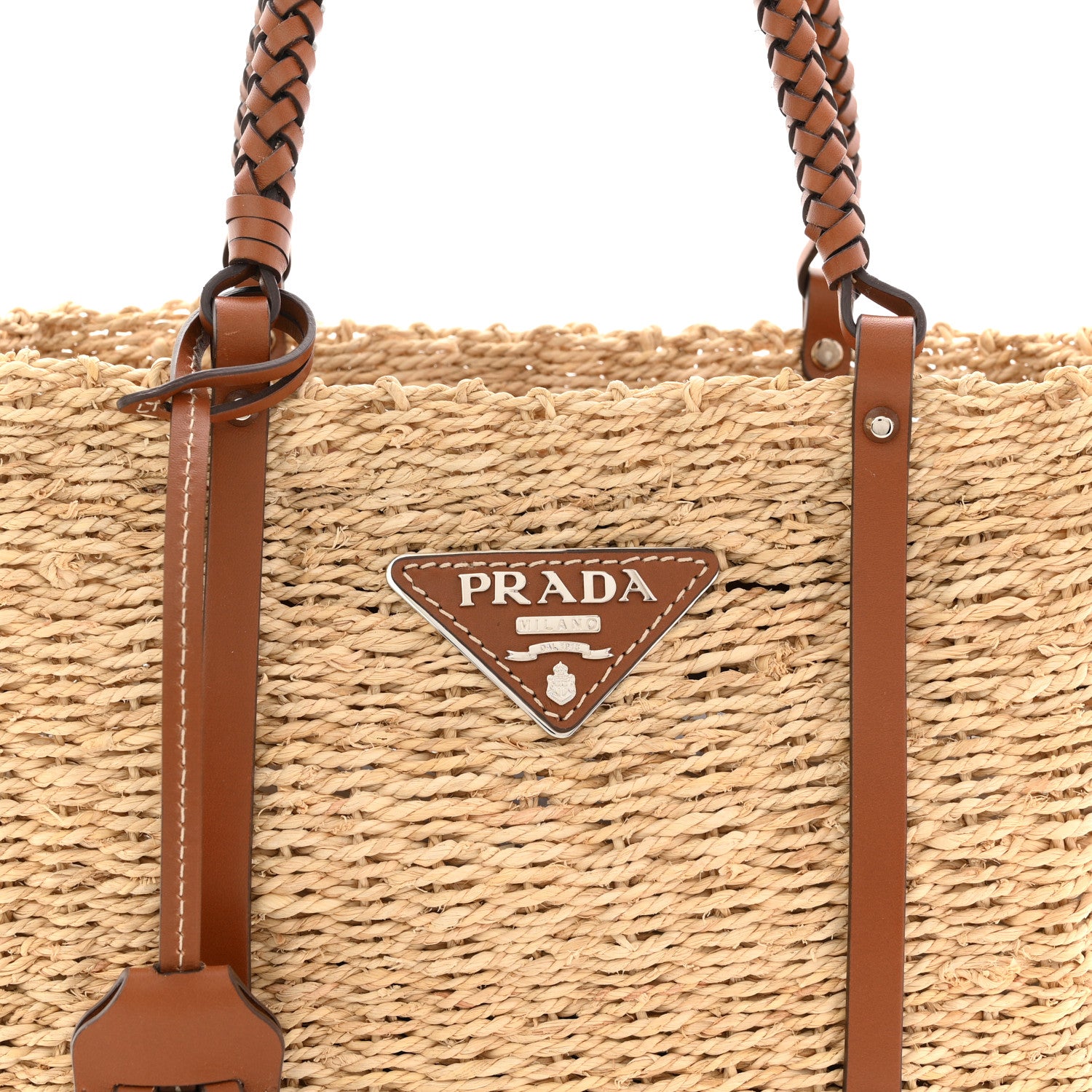 Prada Mais Vitello Tote Naturale Cognac 1875716 – FASHIONPHILE