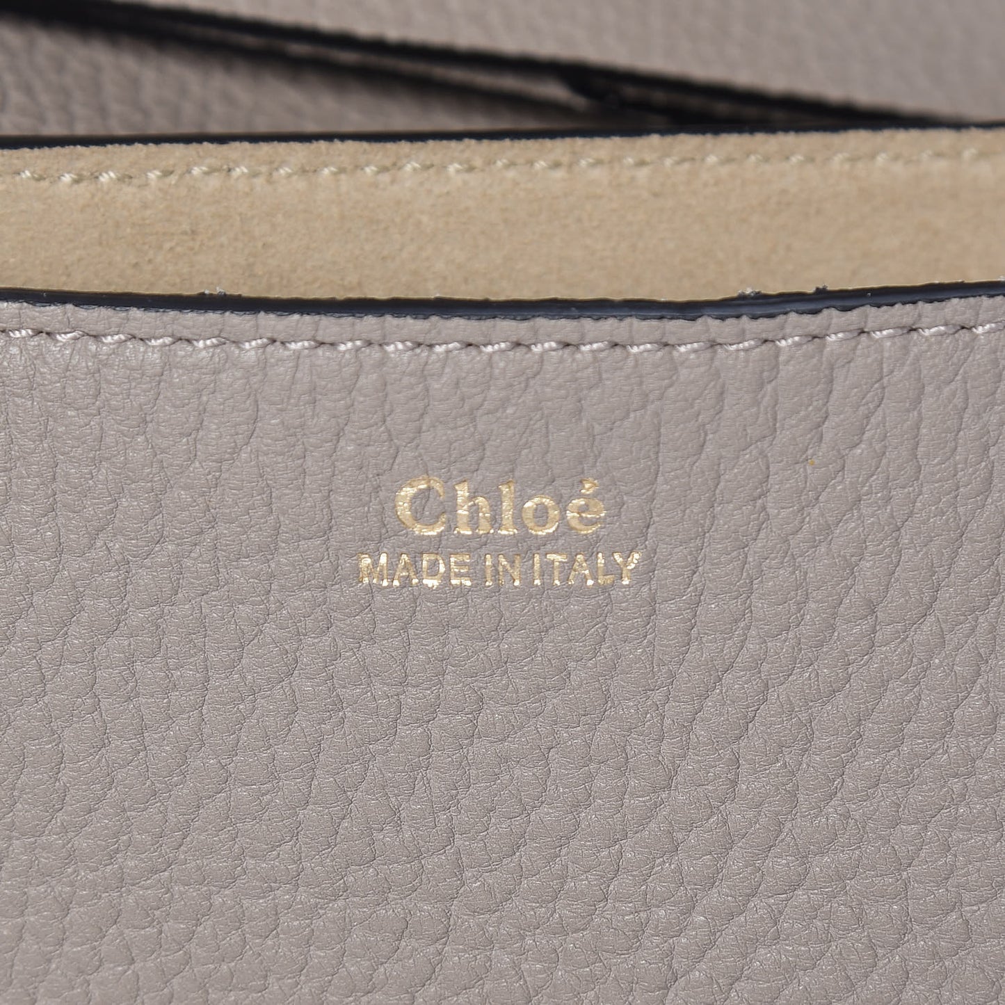 Grained Lambskin Drew Shoulder Bag Motty Grey