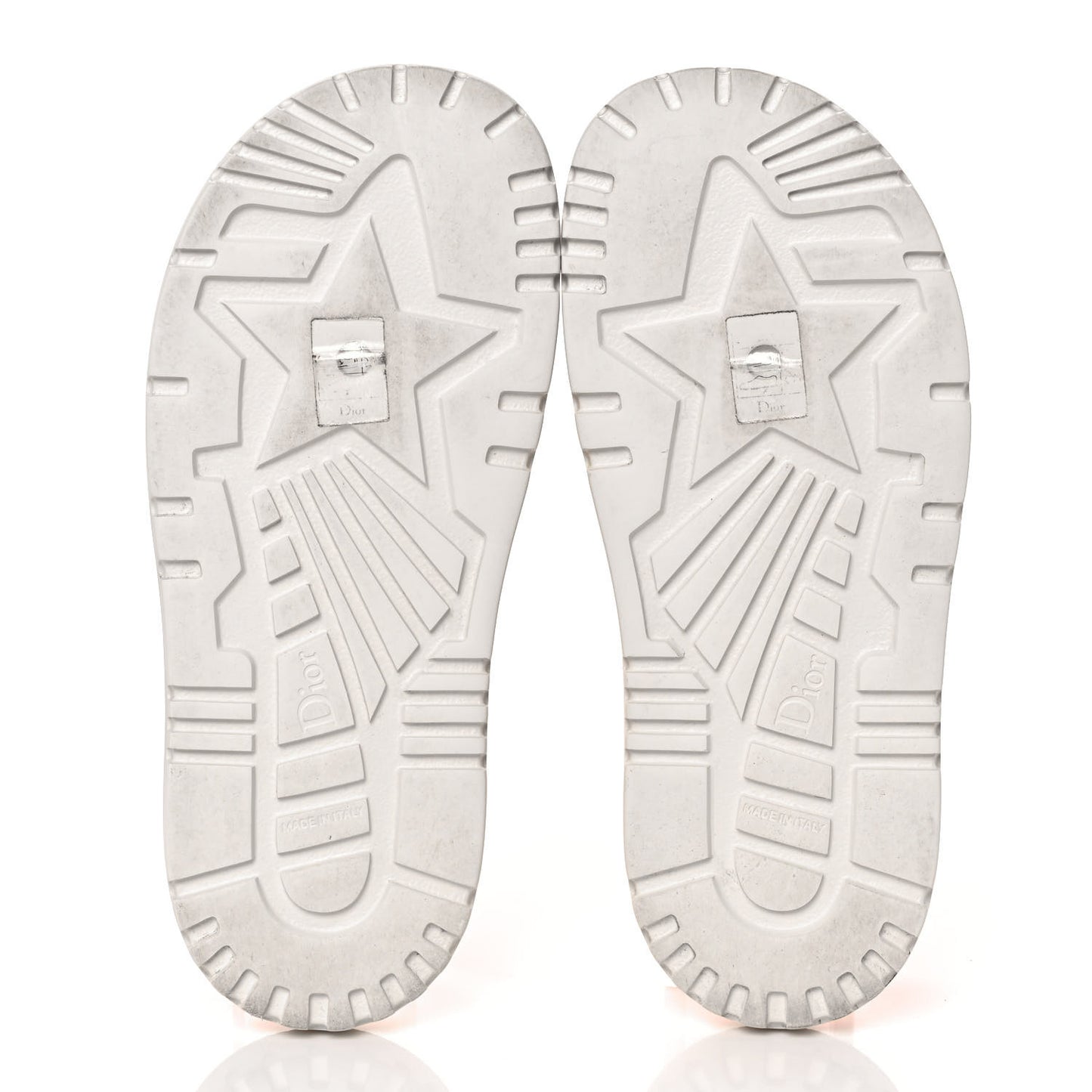 Canvas Fluo Toile de Jouy Embroidered Dway 10mm Slide Sandals 38 White Orange
