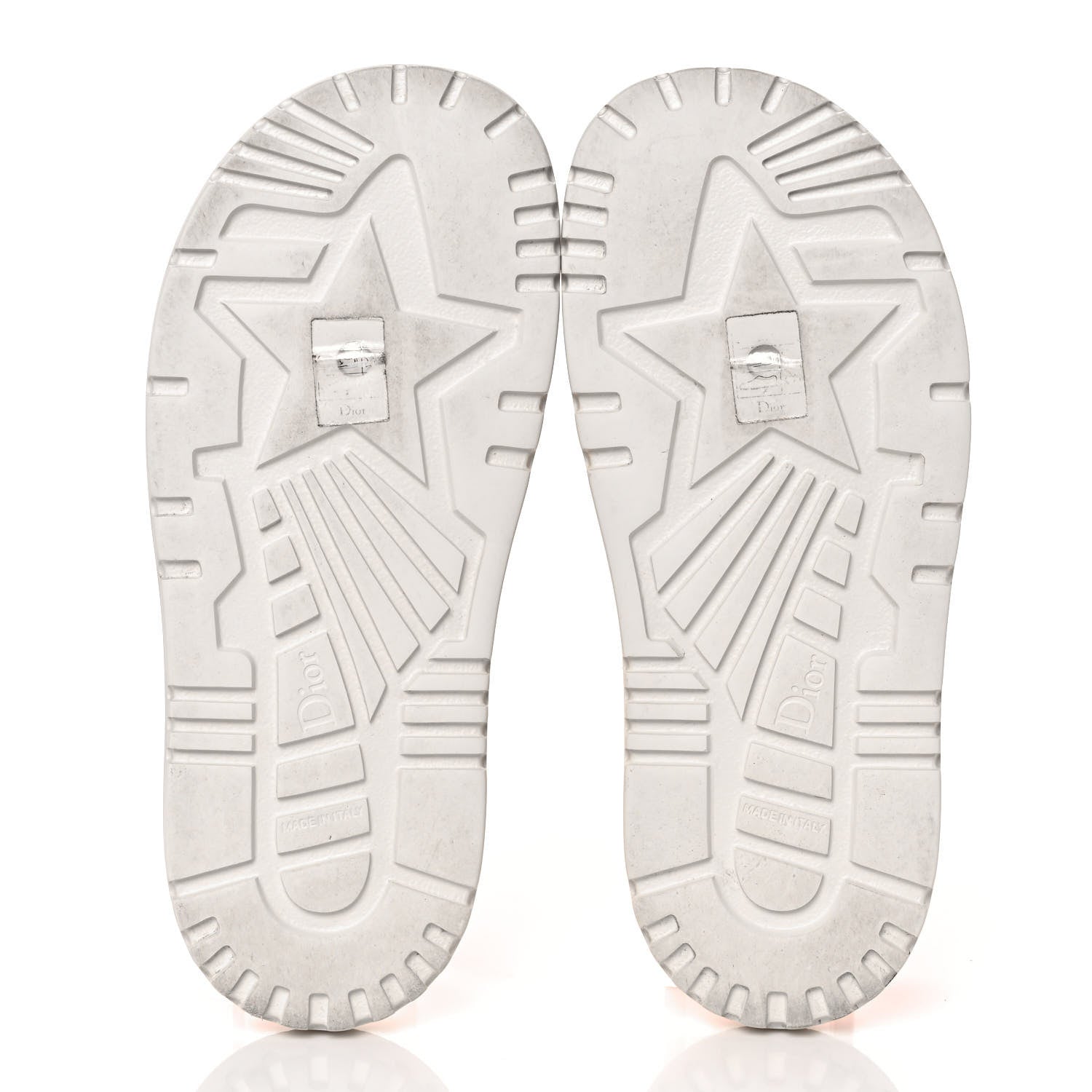 Christian Dior Canvas Fluo Toile de Jouy Embroidered Dway 10mm Slide Sandals 38 White Orange 5 of 8