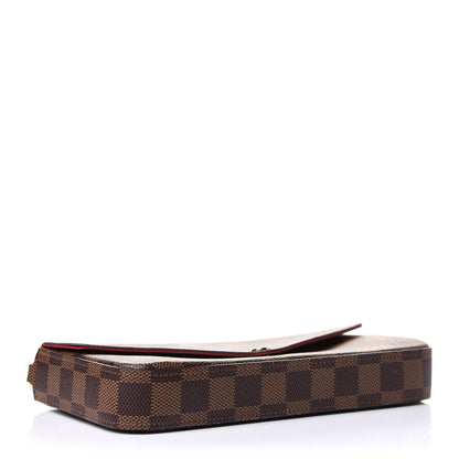 Louis Vuitton Damier Ebene Pochette Felicie Chain Wallet 5 of 7