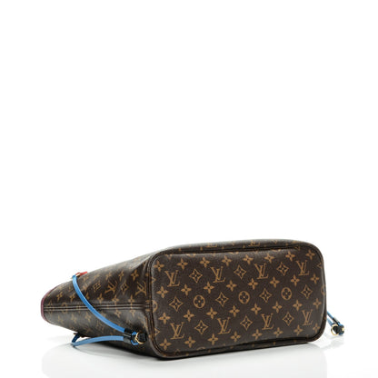 Louis Vuitton Monogram Totem Neverfull MM Magenta 4 of 7