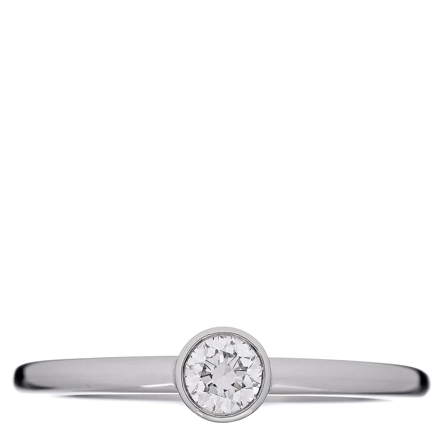 Platinum Diamond .19ct Bezet Ring 51 5.75