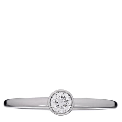 Tiffany Platinum Diamond .19ct Bezet Ring 51 5.75 1 of 5