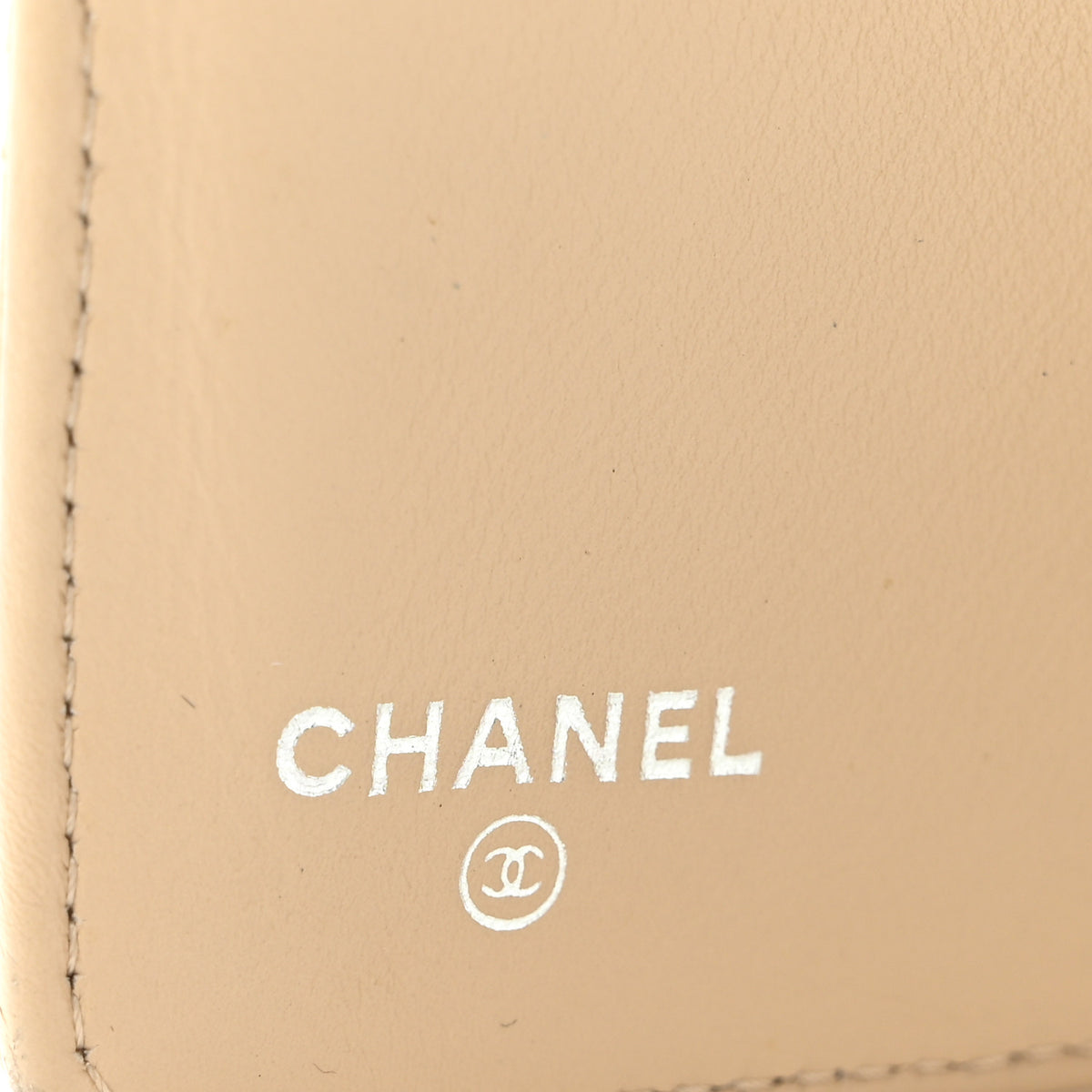 Caviar Quilted CC French Wallet Light Beige