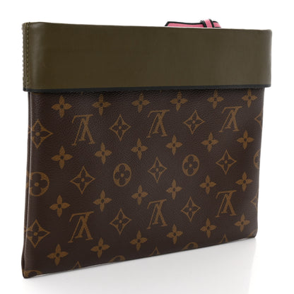 Louis Vuitton Monogram Tuileries Pochette Kaki 3 of 9