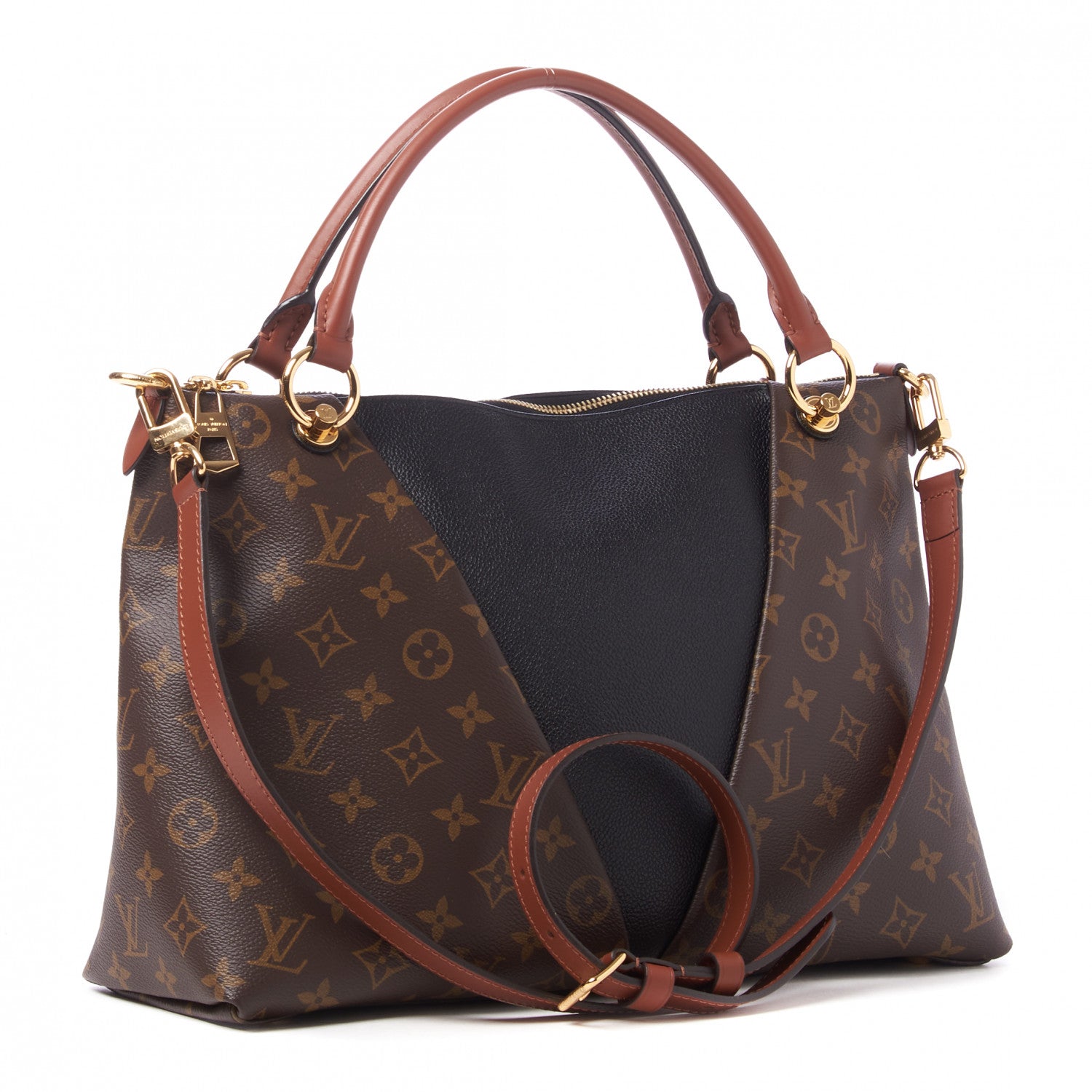 Louis Vuitton Monogram V Tote MM Black 4 of 17