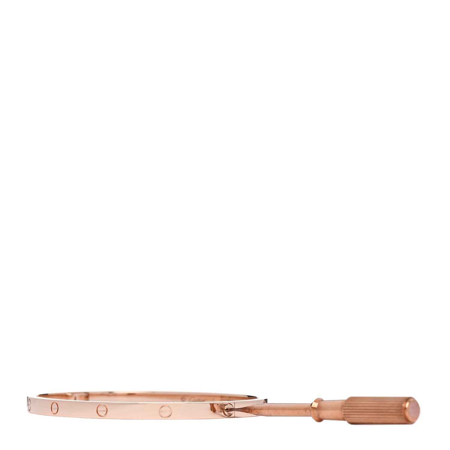 Cartier 18K Pink Gold Small LOVE Bracelet 17 3 of 8