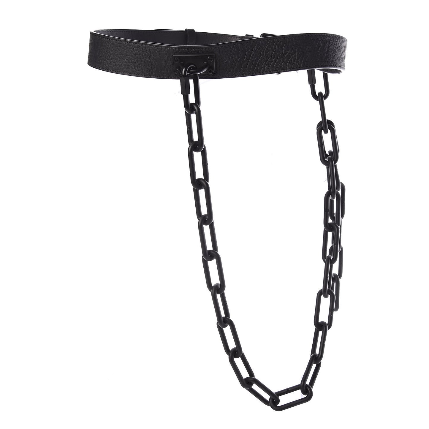 Taurillon Monogram Signature 35 MM Chain Belt 80 32 Black