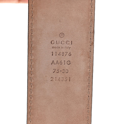 Gucci Guccissima Interlocking G Belt 75 30 Red 3 of 5