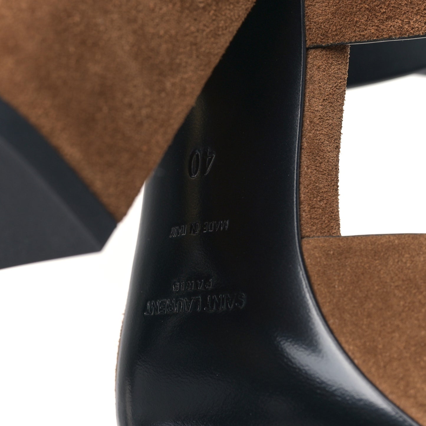 Suede Oak Mule Sandals 40 Camel