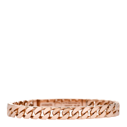 Hermes 18K Rose Gold Diamond PM Kelly Chaine Bracelet SH 2 of 4